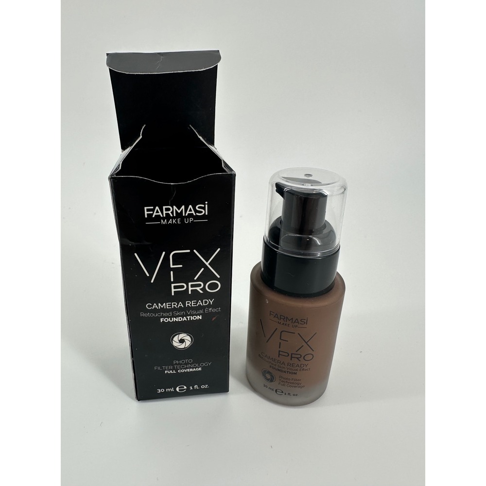 Farmasi‎ VFX Pro Camera Ready Foundation Full Coverage Matte Dark Cacao 10 30ml